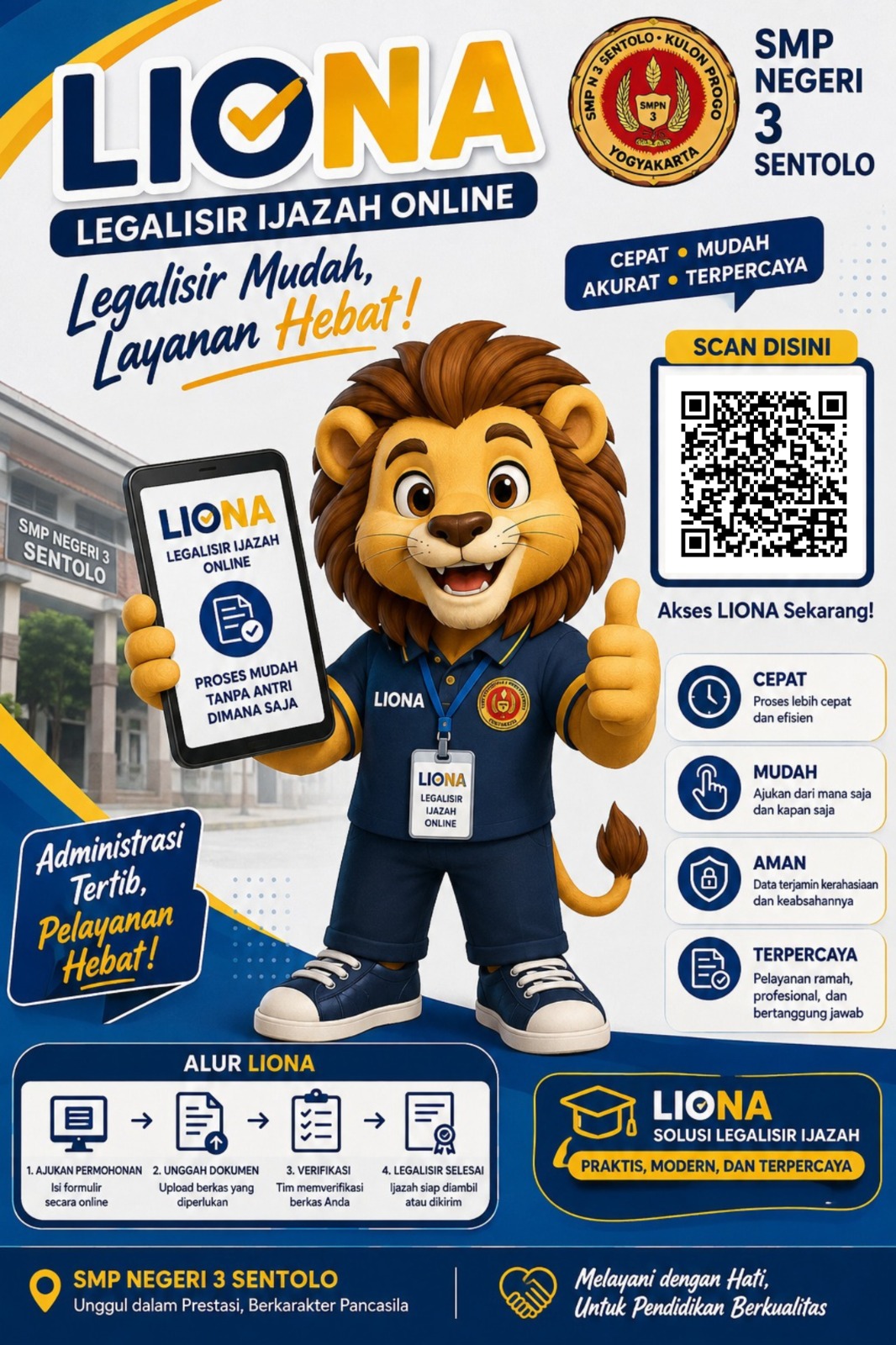 LAYANAN LIONA ( LIGALISIR IJAZAH ONLINE SMP N 3 SENTOLO )